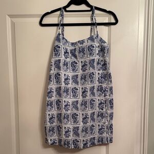Abercrombie & Fitch Blue and White Patterned Dress